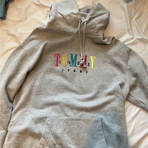 Mens Retro Tommy Hilfeiger Fleece Hoodie